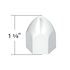 10069P50 by UNITED PACIFIC - Wheel Lug Nut Cover - 3/4" Nut Size, 1-3/8" Height, Chrome Plastic, Bullet Shale