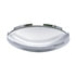 10094 by UNITED PACIFIC - Axle Hub Cap - Front, 5 Even Notched, Chrome, Dome Style, 7/16" Lip