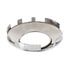 10109 by UNITED PACIFIC - Axle Hub Cap - Front, Universal, Chrome, with Hubometer Hole, 1" Lip