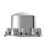 10316 by UNITED PACIFIC - Axle Hub Cover - Rear, Chrome, ABS Plastic, Dome, 10 Lug Nuts, with 33mm Nut Size