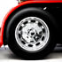 10338 by UNITED PACIFIC - Axle Hub Cover - Single Hub Design, Chrome, 10 Lug Nuts, 33mm Nut Size, for Rear Wheel