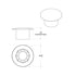 10344 by UNITED PACIFIC - Axle Hub Cover Kit - Aero Full-Moon Rear, Matte Black