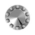 10362 by UNITED PACIFIC - Axle Hub Cover - Rear, Chrome, ABS Plastic, Pointed, 10 Lug Nuts, with 33mm Nut Size