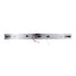 10392 by UNITED PACIFIC - Mud Flap Hanger - Mud Flap Plate, Top, Chrome, with 11 LED 17" Light Bar & Bezel, Red LED/Red Lens