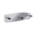 10415 by UNITED PACIFIC - Mud Flap Hanger - Mud Flap Plate, Bottom, 3" x 12", Chrome, Standard, Welded Stud