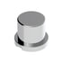 10757B by UNITED PACIFIC - Wheel Lug Nut Cover - 15/16" x 1 3/16", Chrome, Plastic, Flat Top, Push-On Style