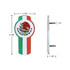 10967 by UNITED PACIFIC - Emblem - Chrome Die Cast Mexico Flag, for Kenworth T680 & T880