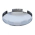 20119 by UNITED PACIFIC - Axle Hub Cap - Front, 5 Even Notched, Stainless Steel, Dome Style, 1" Lip