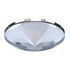 20122 by UNITED PACIFIC - Axle Hub Cap - Front, 6 Uneven Notched, Stainless Steel, Pointed, 7/16" Lip