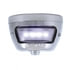 20326 by UNITED PACIFIC - License / Tail Light Assembly - Chrome, Vertical Mount, with 1928 LED "Duo Lamp"