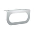 20401 by UNITED PACIFIC - Marker Light Mounting Bracket - Stainless, with One Oval Light Cut-Out