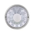 20410 by UNITED PACIFIC - Marker Light - Clear, LED, Dual Function, Flush Mount Watermelon Style