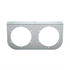 20425 by UNITED PACIFIC - Marker Light Mounting Bracket - Stainless, with Two 4" Light Cut-Outs