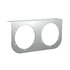 20425 by UNITED PACIFIC - Marker Light Mounting Bracket - Stainless, with Two 4" Light Cut-Outs