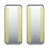 20518 by UNITED PACIFIC - Door Vent Cover - Vent Door Cover, Plain, Stainless Steel, for Peterbilt