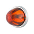 20721 by UNITED PACIFIC - Marker Light - Halogen, Dark Amber/Glass Lens with Watermelon Design, Large, Double Contact Bulb