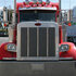 21166 by UNITED PACIFIC - Grille Bar - Stainless, 34" Size, for Peterbilt