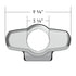 21709 by UNITED PACIFIC - Steering Column Cover - Upper, for Kenworth/Peterbilt