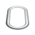 21718 by UNITED PACIFIC - Window Trim - Oval, with Sealant Adhesive, Stainless Steel, for Peterbilt