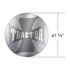 232222S by UNITED PACIFIC - Air Brake Valve Control Knob - Silver, "Trailer" Maltese Cross Sticker