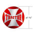 23222-2R by UNITED PACIFIC - Air Brake Control Valve Knob Sticker - "Tractor" Maltese Cross, Red