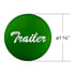 23229-1G by UNITED PACIFIC - Air Brake Control Valve Knob Sticker - "Trailer" Glossy, Green