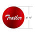 23229-1R by UNITED PACIFIC - Air Brake Control Valve Knob Sticker - "Trailer" Glossy, Red