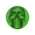 23923 by UNITED PACIFIC - Air Brake Valve Control Knob - Zinc Alloy, Skull Design, Screw-On, Emerald Green