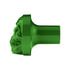 23923 by UNITED PACIFIC - Air Brake Valve Control Knob - Zinc Alloy, Skull Design, Screw-On, Emerald Green