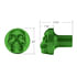 23923 by UNITED PACIFIC - Air Brake Valve Control Knob - Zinc Alloy, Skull Design, Screw-On, Emerald Green