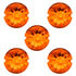 30312P5 by UNITED PACIFIC - Marker Light Lens - Watermelon Glass, Amber, For Grakon 1000 Cab Lights