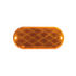 30711P20 by UNITED PACIFIC - Reflector - 20 Pieces, 4" x 2", Oval, Amber, Acrylic Lens, Quick Mount