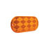 30711P20 by UNITED PACIFIC - Reflector - 20 Pieces, 4" x 2", Oval, Amber, Acrylic Lens, Quick Mount