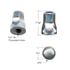 31000 by UNITED PACIFIC - Air Cleaner Mounting Nut - Nut Set, Stainless Steel, with 5/16"-18 Thread