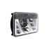 31088 by UNITED PACIFIC - Headlight - 5 High Power. LED, RH/LH, 4 x 6" Rectangle, Chrome Housing, Low Beam