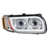 31145 by UNITED PACIFIC - Headlight Assembly - RH, LED, Black Housing, High/Low Beam, with LED Signal Light, Position Light and Side Marker