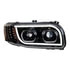 31147 by UNITED PACIFIC - Headlight Assembly - RH, LED, Chrome Housing, High/Low Beam, with LED Signal Light, Position Light and Side Marker