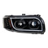 31147 by UNITED PACIFIC - Headlight Assembly - RH, LED, Chrome Housing, High/Low Beam, with LED Signal Light, Position Light and Side Marker