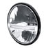 31200 by UNITED PACIFIC - Headlight - High Power, LED, RH/LH, 7" Round, Chrome Housing, High/Low Beam, with LED Position Light Bar