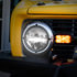 31200 by UNITED PACIFIC - Headlight - High Power, LED, RH/LH, 7" Round, Chrome Housing, High/Low Beam, with LED Position Light Bar