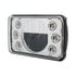 31238 by UNITED PACIFIC - Headlight - RH/LH, 4 x 6 in. Rectangle, High Beam, Bulb, with Dual Function 6 Amber LED Position Light