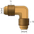 G60648-0404 by GATES - Male SAE 45 Flare to Male SAE 45 Flare - 90 (SAE Flare)
