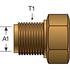 G60691-0003 by GATES - Male Inverted Flare Plug (Inverted Flare)