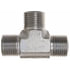 Gates G60740-0808 Hydraulic Coupling / Adapter Male Flat-Face O-Ring Tee (SAE to SAE)
