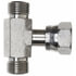 G60742-0606 by GATES - Male Flat-Face O-Ring on Run to Female Flat-Face Swivel - Tee (SAE to SAE)