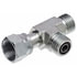 Gates G60744-0404 Hydraulic Coupling / Adapter Male Flat-Face O-Ring to Female Flat-Face O-Ring to Male Flat-Face O-Ring -