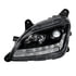 35781 by UNITED PACIFIC - Projection Headlight Assembly - LH, Black Housing, High/Low Beam, H7 Bulb, with LED Signal (Sequential) and LED Position Light