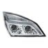 35820 by UNITED PACIFIC - Projection Headlight Assembly - RH, LED, Chrome Housing, High/Low Beam, with LED Signal Light and White LED Position Light