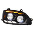 35882 by UNITED PACIFIC - Headlight - R/H, LED, with Sequential Turn Signal & Position Light Bars, High/Low Beam, for 2008-2017 Kenworth T660