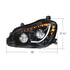 35891 by UNITED PACIFIC - Headlight - Left Side, High Power 45 LED, Blackout, with Sequential and Turn Signal Light